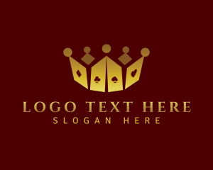 Premium - Card Game Crown logo design