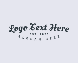 Crafting - Elegant Script Business logo design