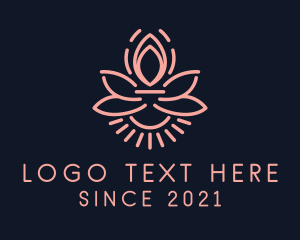 Light - Spa Candle Decor logo design