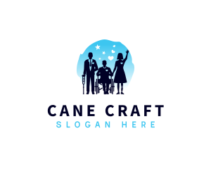Cane - Disability Organization Care logo design