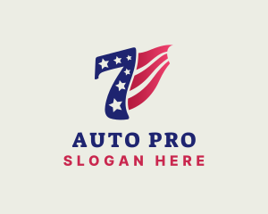 Election - American Politics Number Seven logo design