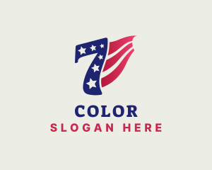4th Of July - American Politics Number Seven logo design