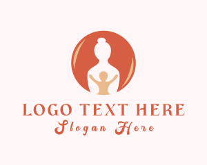 Family Planning - Mother Child Parent logo design