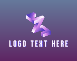 Technology - Tech Letter ZS Monogram logo design