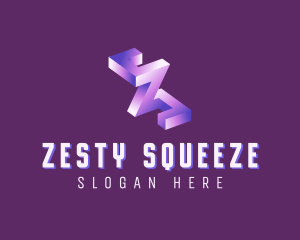 Tech Letter ZS Monogram logo design