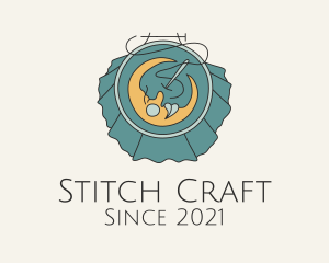 Embroidery - Moon Needle Embroidery logo design