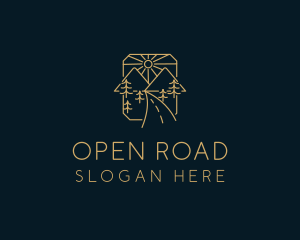 Outdoor Mountain Road logo design