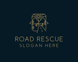 Outdoor Mountain Road logo design