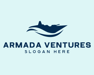 Armada - Abstract Navy Ship logo design