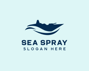 Abstract Navy Ship logo design