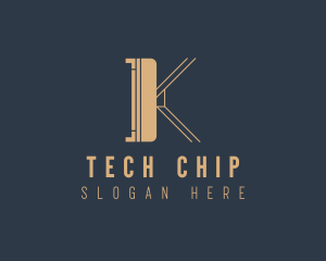 Cyber Tech Chip logo design