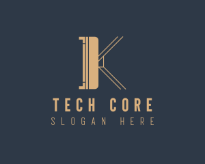 Cyber Tech Chip logo design