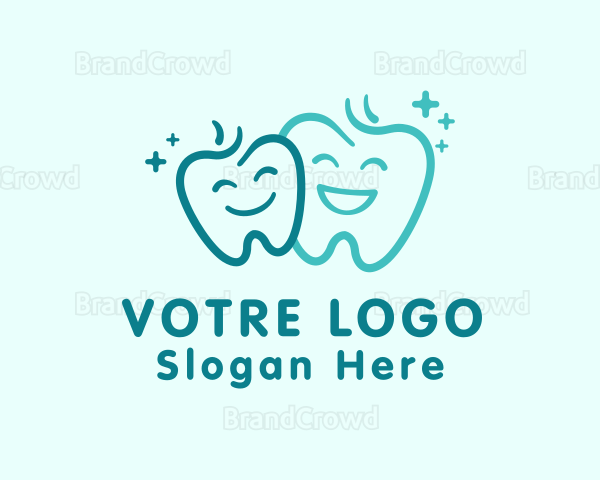 Happy Teeth Dentist Logo