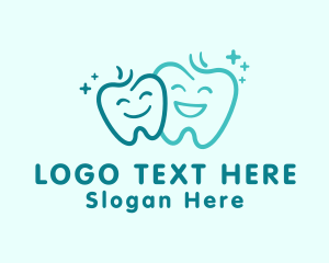 Blue - Happy Teeth Dentist logo design