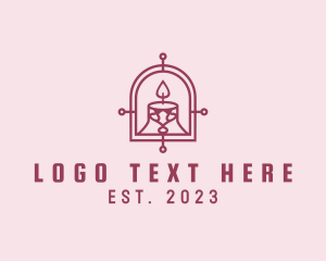 Souvenir - Spiritual Candle Arch logo design