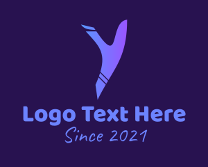 Letter Y - Purple Letter Y logo design