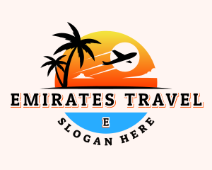 Airplane Travel Vacation logo design