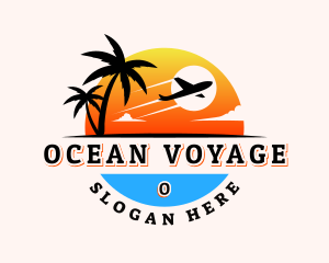 Airplane Travel Vacation logo design