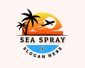 Airplane Travel Vacation logo design