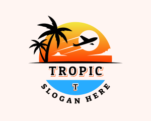 Airplane Travel Vacation logo design