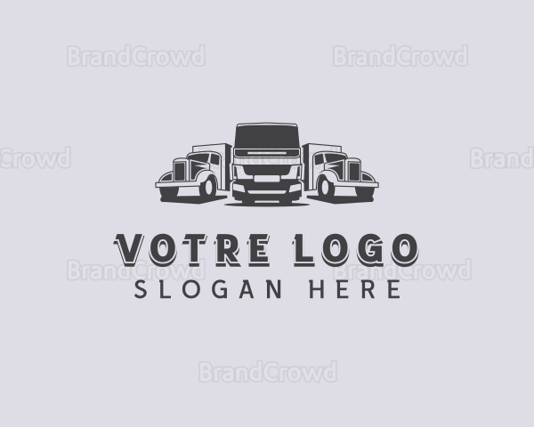 Trucking Mover Logistics Logo