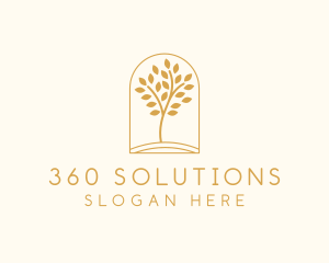 Natural Wellness Tree logo design