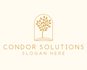 Natural Wellness Tree logo design