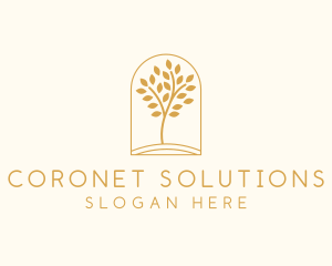 Natural Wellness Tree logo design