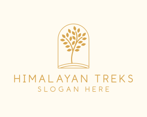 Natural Wellness Tree logo design