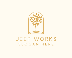 Natural Wellness Tree logo design