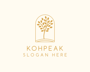 Natural Wellness Tree logo design