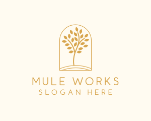 Natural Wellness Tree logo design