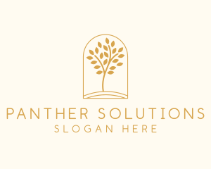 Natural Wellness Tree logo design