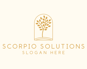 Natural Wellness Tree logo design