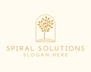 Natural Wellness Tree logo design