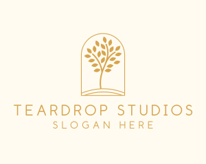 Natural Wellness Tree logo design