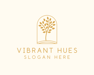 Natural Wellness Tree logo design