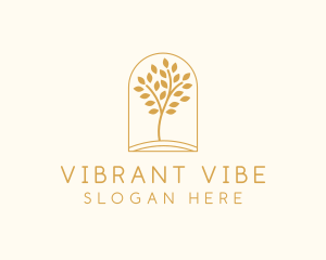 Natural Wellness Tree logo design