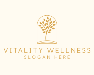 Natural Wellness Tree logo design