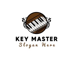 Keys - Ornate Music Piano Keys logo design