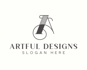 Stylist Artist Letter A logo design