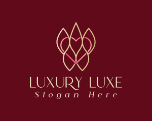 Gold Luxury Heart logo design