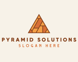 Pyramid - Brick Builder Pyramid logo design