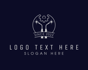 Repair Shop - Industrial Welding Tool logo design