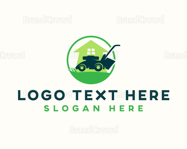 Lawn Care Mower Logo