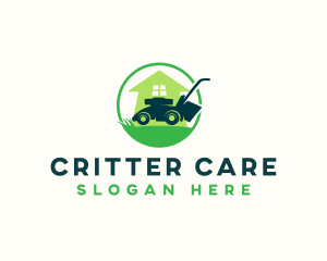 Lawn Care Mower logo design