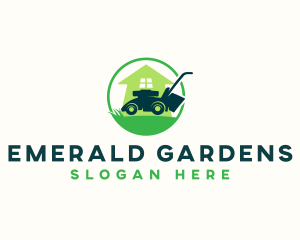 Lawn Care Mower logo design