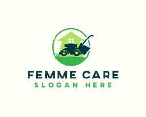 Lawn Care Mower logo design