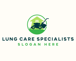 Lawn Care Mower logo design