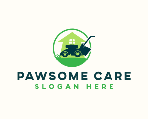 Lawn Care Mower logo design